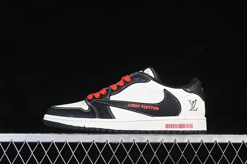 All categories Air Jordan Jordan series basketball shoes Air Jordan 1 Low High-end customized low-top sneakers Travis Scott x Fragment Design x Air Jordan 1 Low OG SP AJ1 Joe 1 joint white and black embossed low-top cultural casual sneakers DZ2688-008